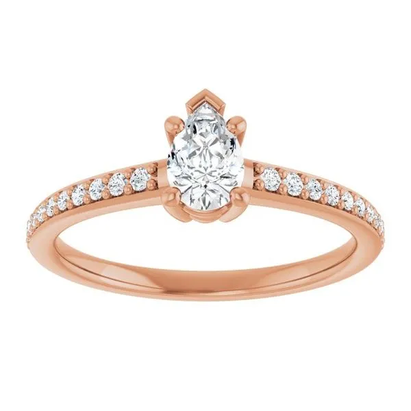 V-End Prong Engagement Ring Image 3 Rox Atlanta Jewelers Decatur, GA