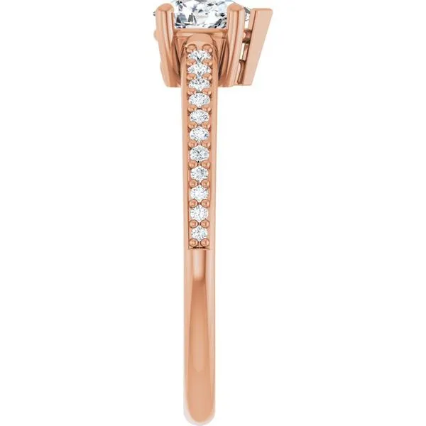 V-End Prong Engagement Ring Image 4 Rox Atlanta Jewelers Decatur, GA