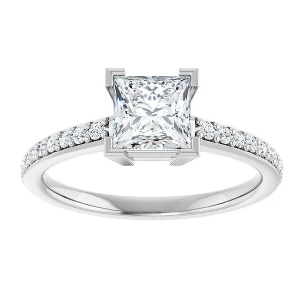 V-End Prong Engagement Ring Image 3 J. Thomas Jewelers Rochester Hills, MI