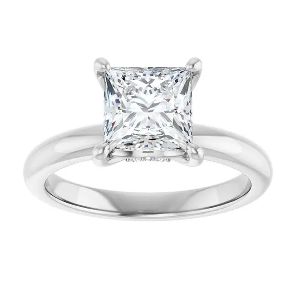 Hidden Halo-Style Engagement Ring Image 3 Raleigh Diamond Fine Jewelry Raleigh, NC