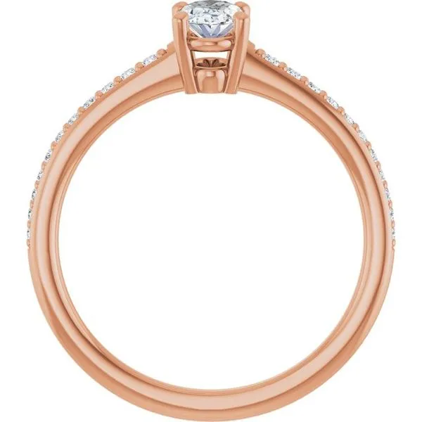 V-End Prong Engagement Ring Image 2 Rox Atlanta Jewelers Decatur, GA