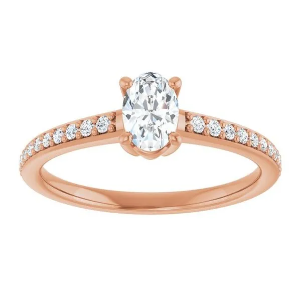 V-End Prong Engagement Ring Image 3 Rox Atlanta Jewelers Decatur, GA