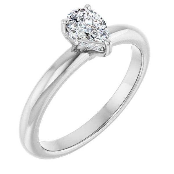 Hidden Halo-Style Engagement Ring