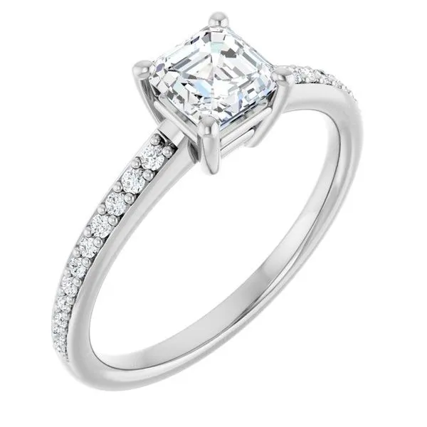 V-End Prong Engagement Ring Rox Atlanta Jewelers Decatur, GA