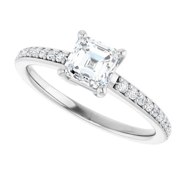 V-End Prong Engagement Ring Image 5 Rox Atlanta Jewelers Decatur, GA