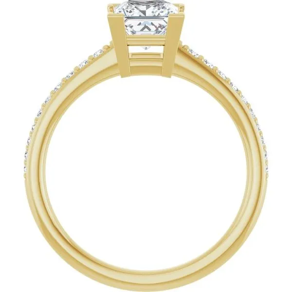 V-End Prong Engagement Ring Image 2 JF Jones Jewelers Rochester, NY