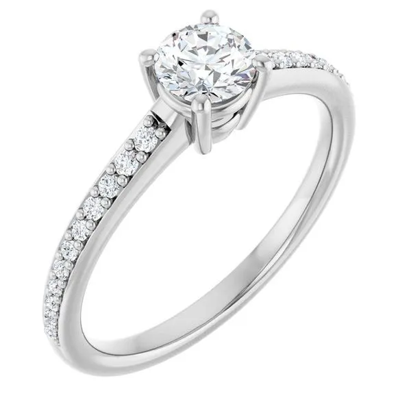 V-End Prong Engagement Ring Rox Atlanta Jewelers Decatur, GA