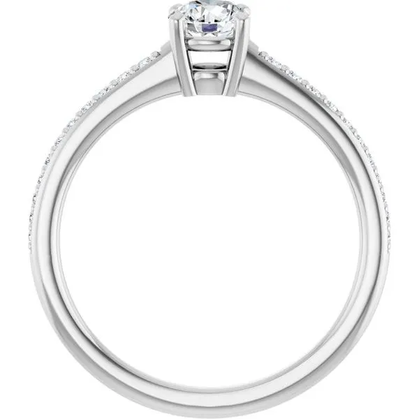 V-End Prong Engagement Ring Image 2 Futer Bros Jewelers York, PA