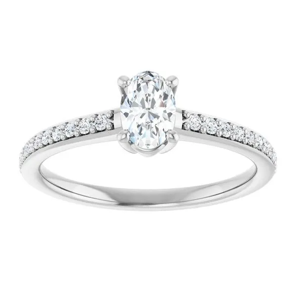 V-End Prong Engagement Ring Image 3 Eskews Fine Jewelers Lee's Summit, MO
