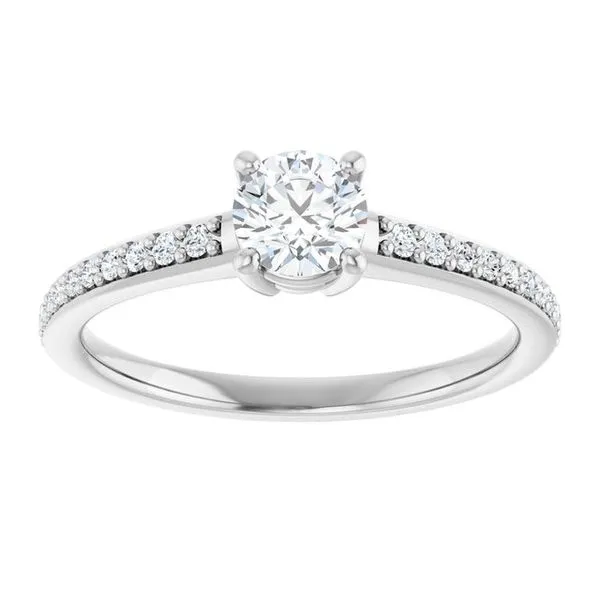 V-End Prong Engagement Ring Image 3 Rox Atlanta Jewelers Decatur, GA