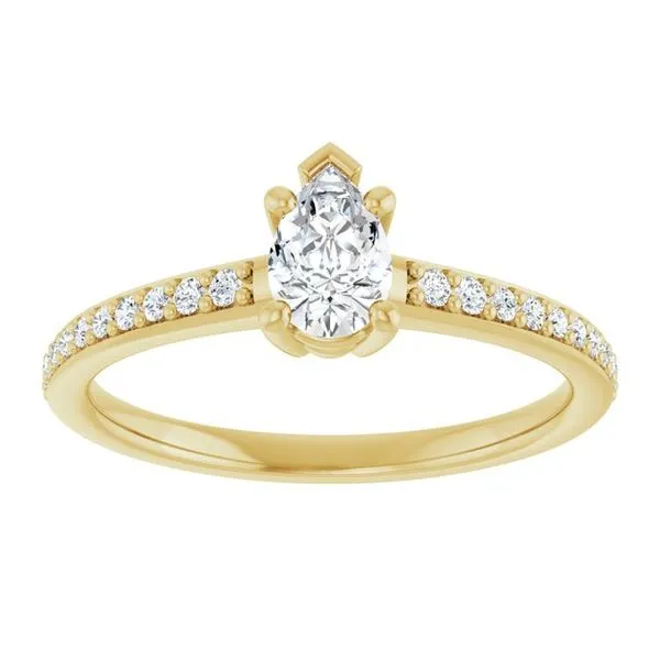 V-End Prong Engagement Ring Image 3 Rox Atlanta Jewelers Decatur, GA