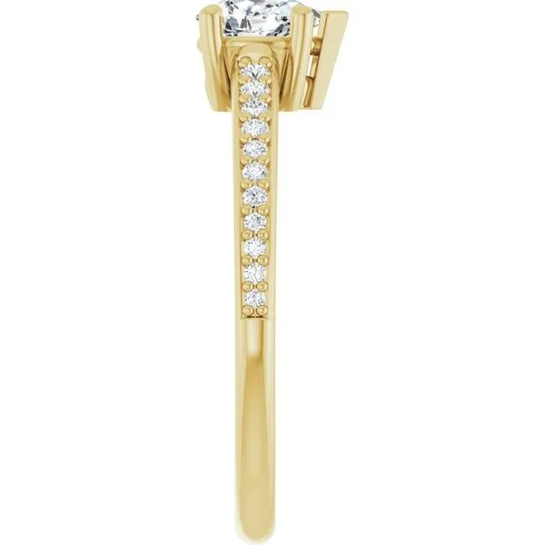 V-End Prong Engagement Ring Image 4 Futer Bros Jewelers York, PA