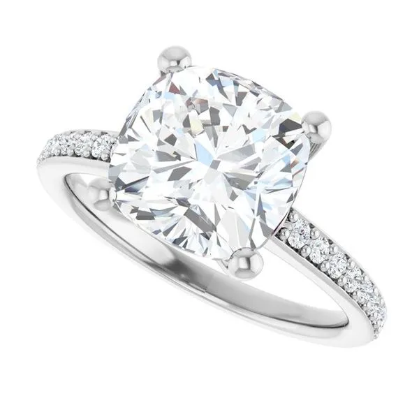 V-End Prong Engagement Ring Image 5 Futer Bros Jewelers York, PA