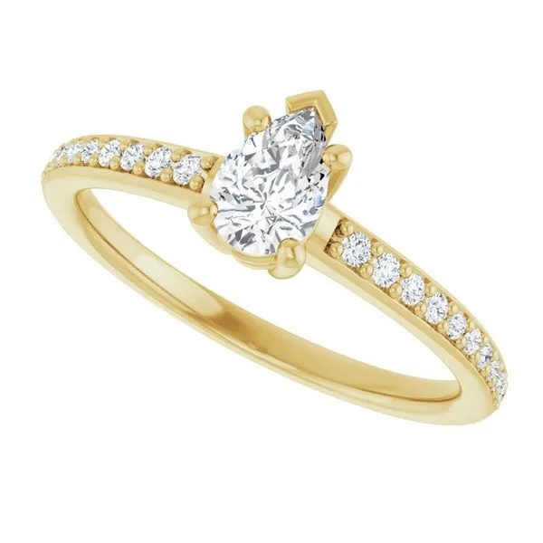 V-End Prong Engagement Ring Image 5 Rox Atlanta Jewelers Decatur, GA