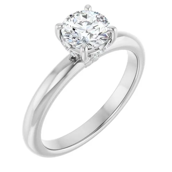 Hidden Halo-Style Engagement Ring Raleigh Diamond Fine Jewelry Raleigh, NC