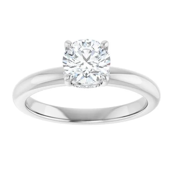 Hidden Halo-Style Engagement Ring Image 3 Raleigh Diamond Fine Jewelry Raleigh, NC