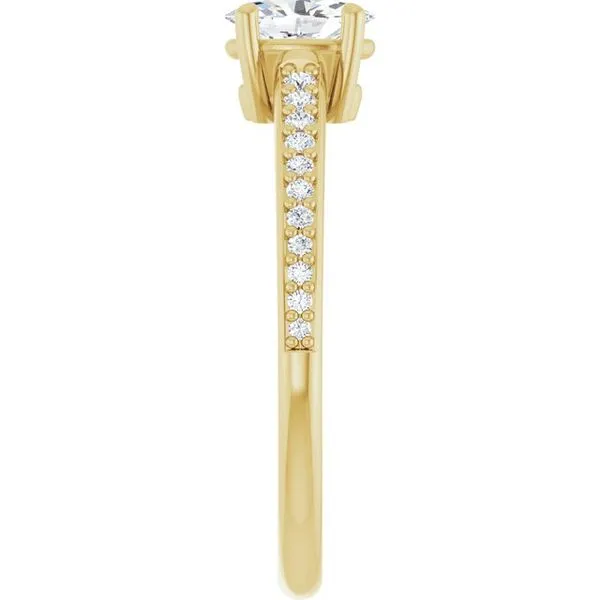 V-End Prong Engagement Ring Image 4 Eskews Fine Jewelers Lee's Summit, MO