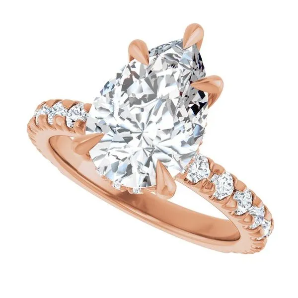 Claw-Prong Hidden Halo-Style Engagement Ring Image 5 Futer Bros Jewelers York, PA