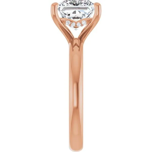 Hidden Halo-Style Engagement Ring Image 4 Raleigh Diamond Fine Jewelry Raleigh, NC