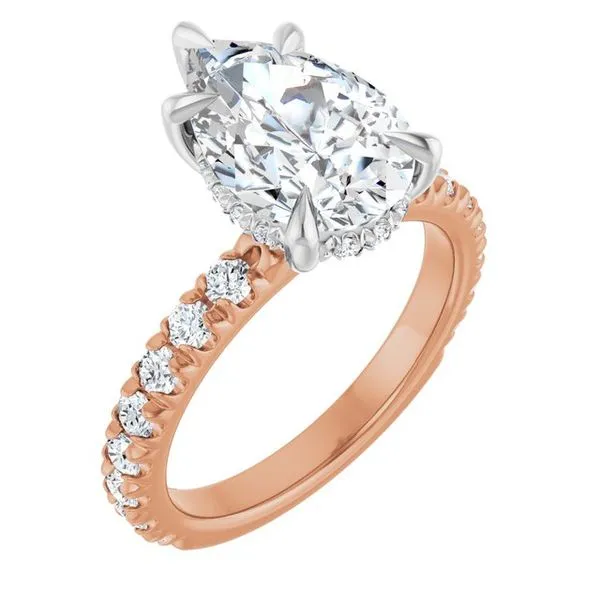 Claw-Prong Hidden Halo-Style Engagement Ring Mark Jewellers La Crosse, WI