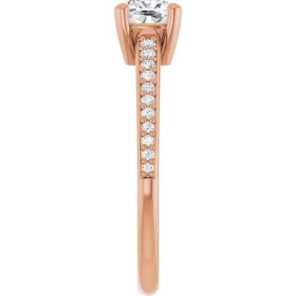 V-End Prong Engagement Ring Image 4 Rox Atlanta Jewelers Decatur, GA