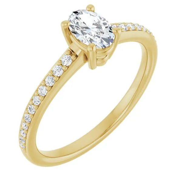 V-End Prong Engagement Ring Rox Atlanta Jewelers Decatur, GA
