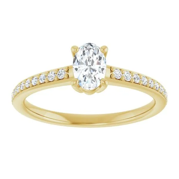 V-End Prong Engagement Ring Image 3 Rox Atlanta Jewelers Decatur, GA