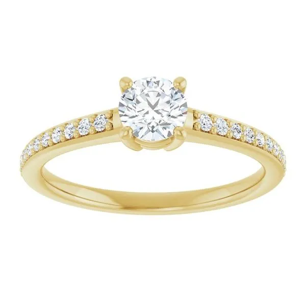 V-End Prong Engagement Ring Image 3 Futer Bros Jewelers York, PA