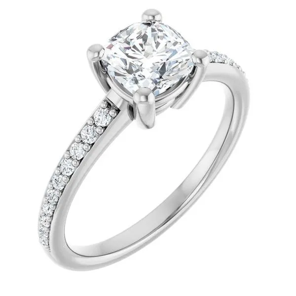 V-End Prong Engagement Ring Rox Atlanta Jewelers Decatur, GA
