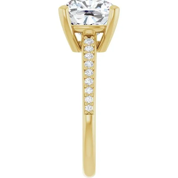 V-End Prong Engagement Ring Image 4 Futer Bros Jewelers York, PA