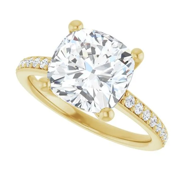 V-End Prong Engagement Ring Image 5 Futer Bros Jewelers York, PA