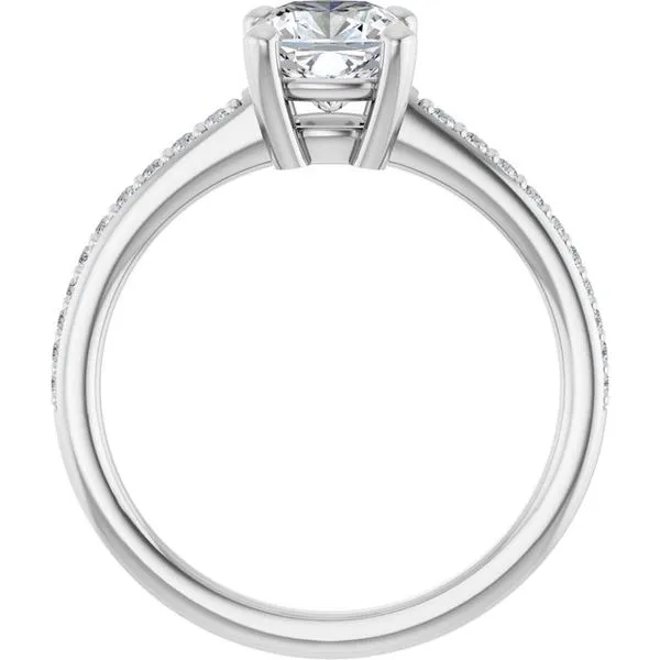 V-End Prong Engagement Ring Image 2 Rox Atlanta Jewelers Decatur, GA