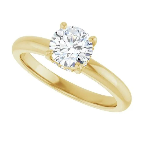 Hidden Halo-Style Engagement Ring Image 5 Raleigh Diamond Fine Jewelry Raleigh, NC