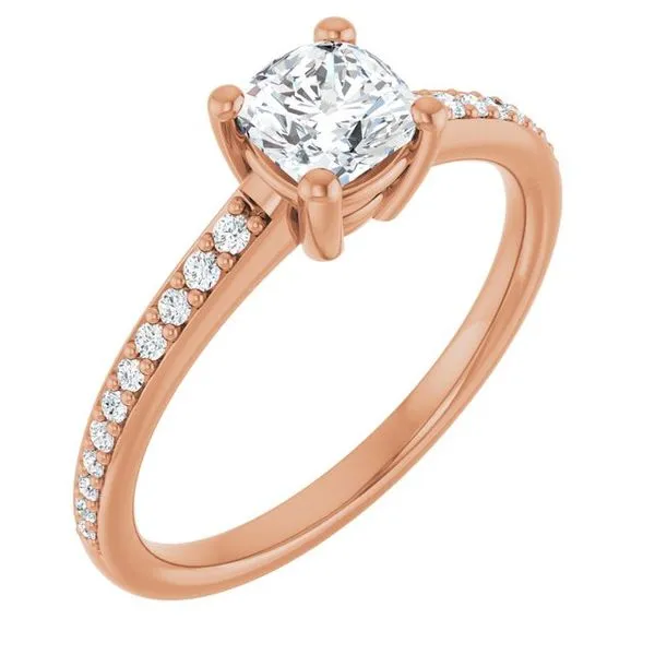 V-End Prong Engagement Ring Rox Atlanta Jewelers Decatur, GA