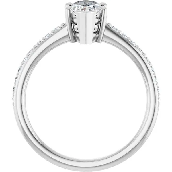 V-End Prong Engagement Ring Image 2 Rox Atlanta Jewelers Decatur, GA