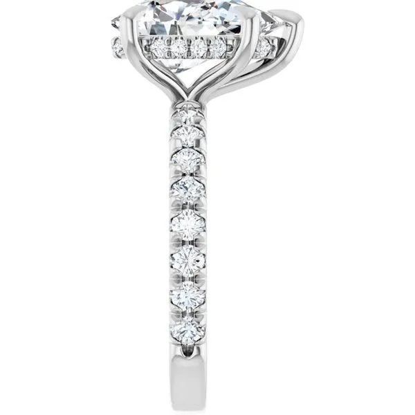 Claw-Prong Hidden Halo-Style Engagement Ring Image 4 Stuart Benjamin & Co. Jewelry Designs San Diego, CA