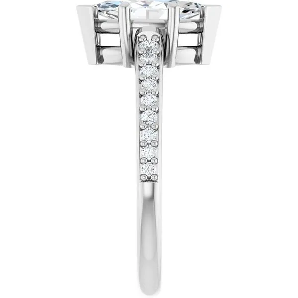 V-End Prong Engagement Ring Image 4 Rox Atlanta Jewelers Decatur, GA