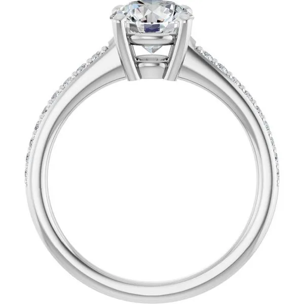 V-End Prong Engagement Ring Image 2 Rox Atlanta Jewelers Decatur, GA