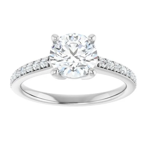 V-End Prong Engagement Ring Image 3 Rox Atlanta Jewelers Decatur, GA