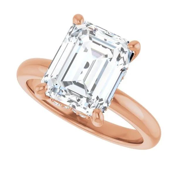 Hidden Halo-Style Engagement Ring Image 5 Raleigh Diamond Fine Jewelry Raleigh, NC