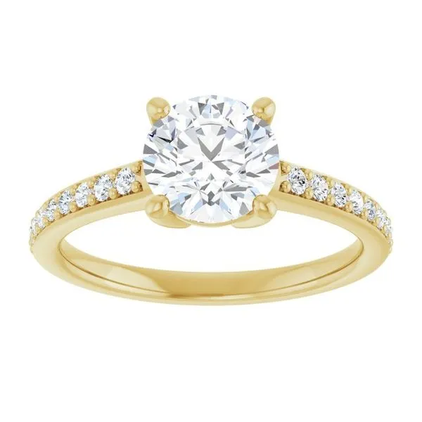V-End Prong Engagement Ring Image 3 Rox Atlanta Jewelers Decatur, GA
