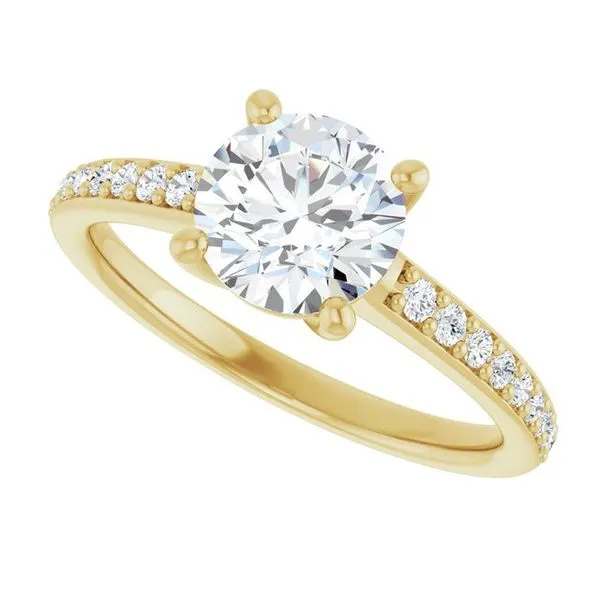 V-End Prong Engagement Ring Image 5 Rox Atlanta Jewelers Decatur, GA