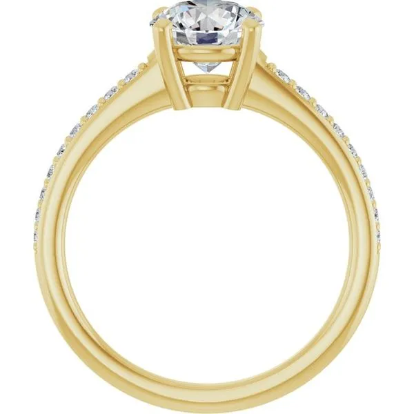 V-End Prong Engagement Ring Image 2 Futer Bros Jewelers York, PA