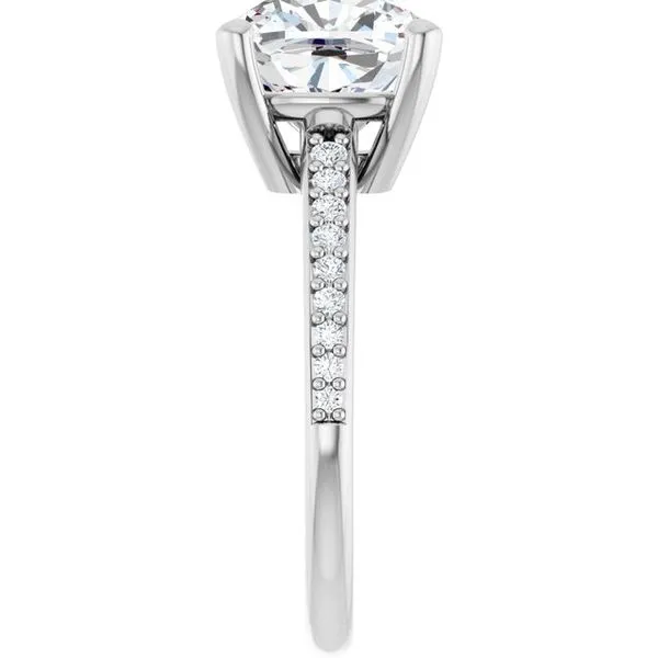 V-End Prong Engagement Ring Image 4 Rox Atlanta Jewelers Decatur, GA