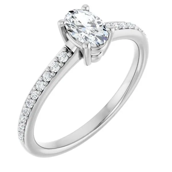 V-End Prong Engagement Ring Rox Atlanta Jewelers Decatur, GA
