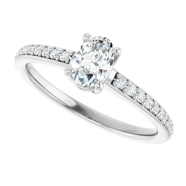 V-End Prong Engagement Ring Image 5 Rox Atlanta Jewelers Decatur, GA