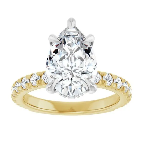 Claw-Prong Hidden Halo-Style Engagement Ring Image 3 Mark Jewellers La Crosse, WI