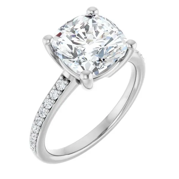V-End Prong Engagement Ring Rox Atlanta Jewelers Decatur, GA