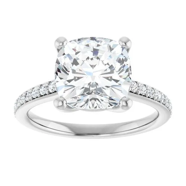 V-End Prong Engagement Ring Image 3 Futer Bros Jewelers York, PA