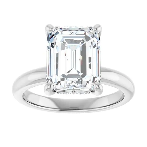 Hidden Halo-Style Engagement Ring Image 3 Raleigh Diamond Fine Jewelry Raleigh, NC